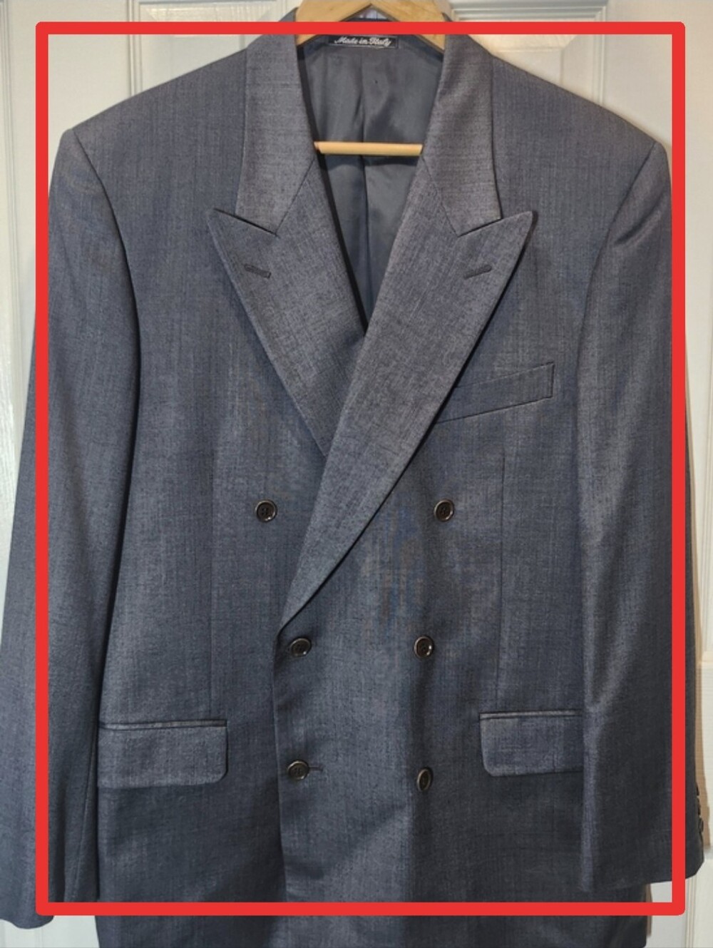 Valentino Blazer, Double Breasted, Gray